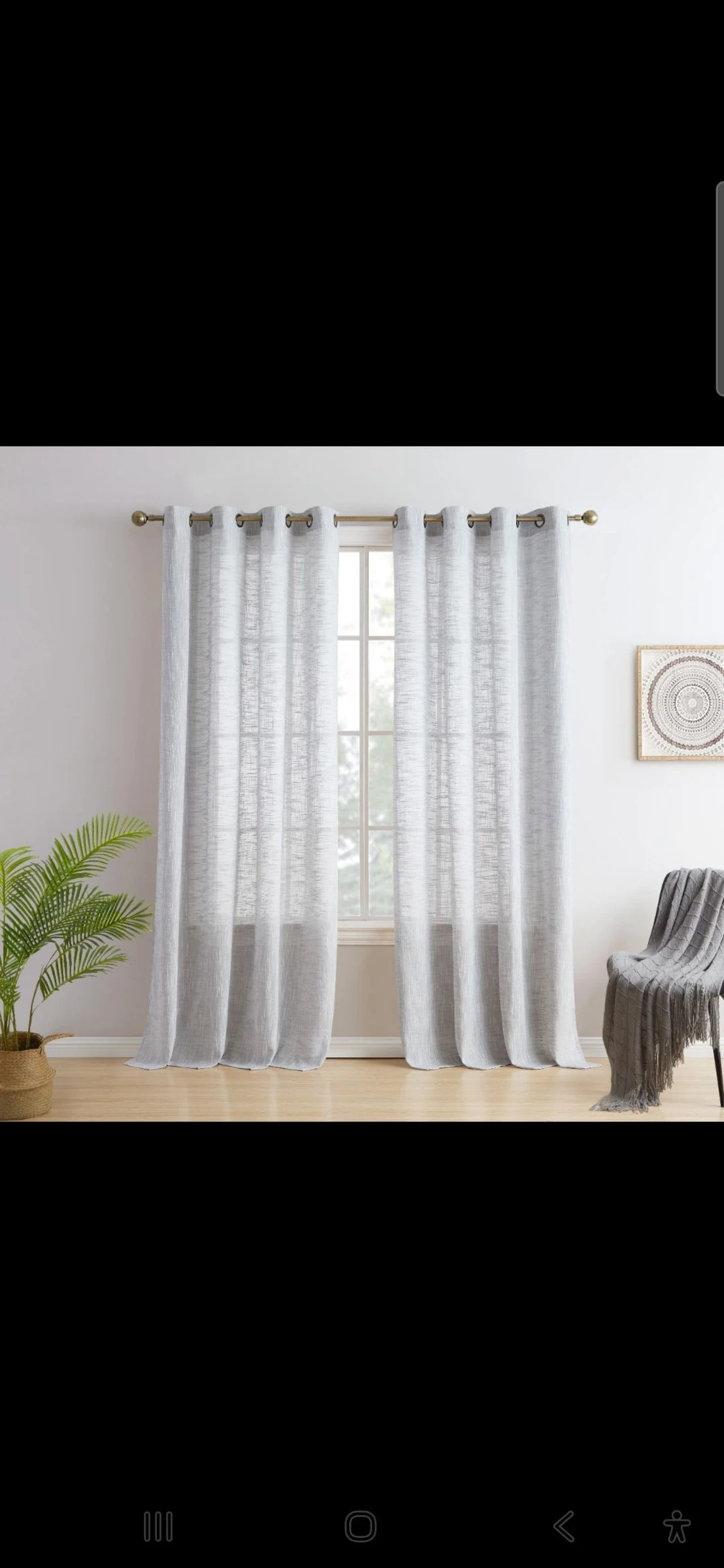 🌸NOVO X3 cortinas grandes cinza claro🌸 – photo 5